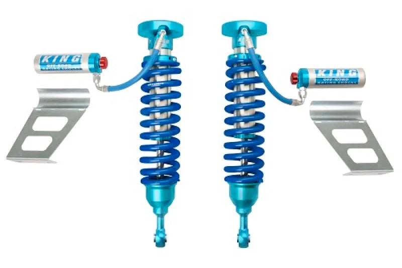 King Shocks 2007+ Toyota Tundra 2.5 Dia Front Coilover w/Remote Reservoir w/Adjuster (Pair) - Side View
