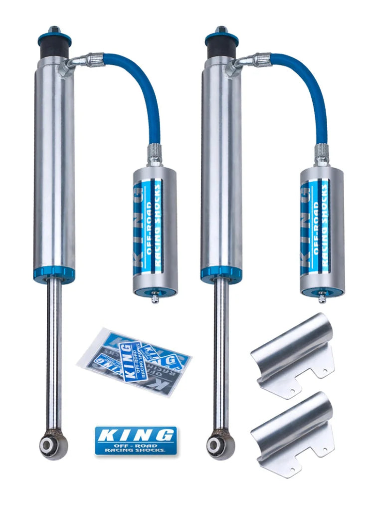 King Shocks 2007+ Toyota Tundra Rear 2.5 Dia Remote Reservoir Shock (Pair) - Side View