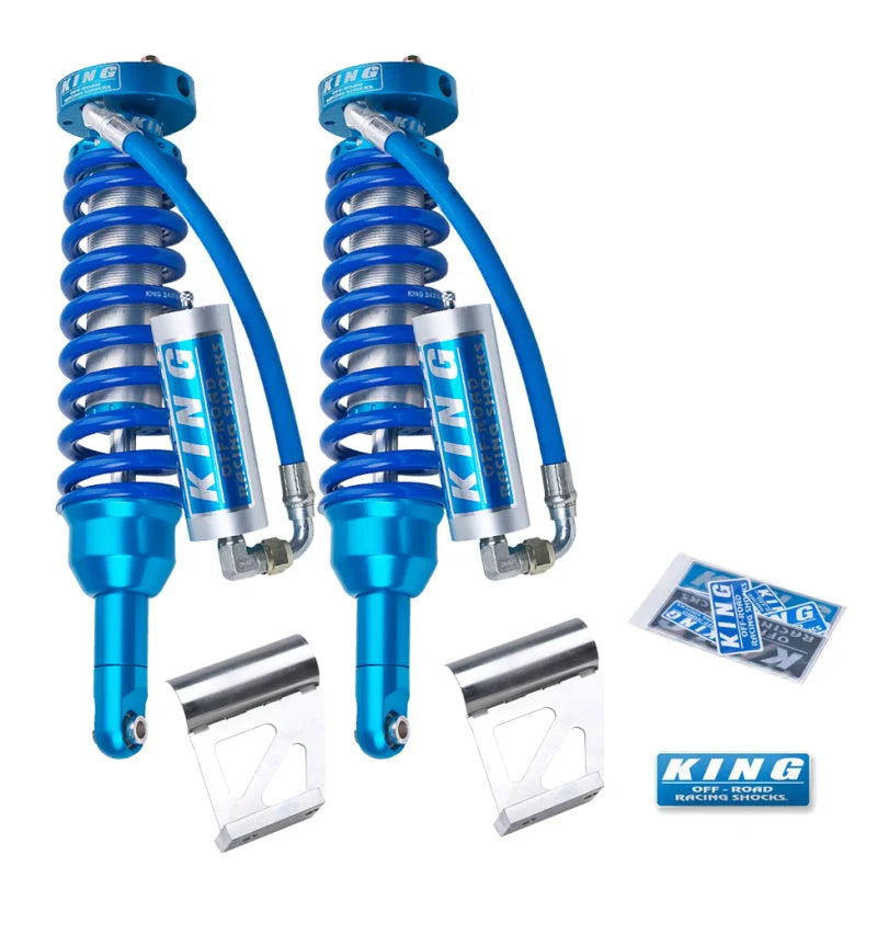 King Shocks 2010+ Toyota FJ Front 2.5 Dia Coilover Remote Reservoir Shock (Pair) - Side View