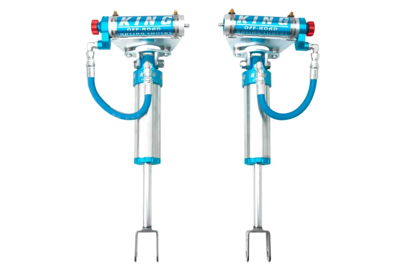 King Shocks 2011+ Chevrolet Silverado 2500/3500/HD Front 2.5 Dia Remote Res Shock w/Adjuster (Pair) - Main Product View