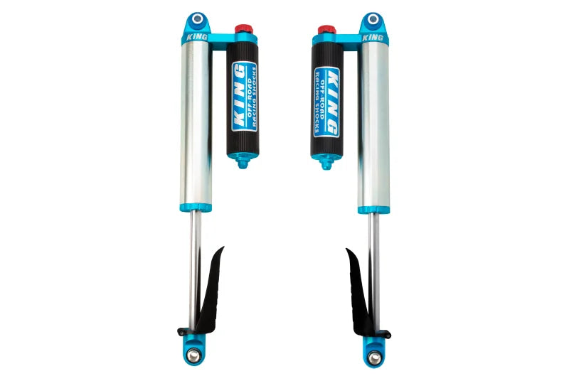 King Shocks 2020+ Jeep Gladiator Rear 2.5 Dia Piggyback Res Shock for 2.5in-5in Lift w/Adj (Pair) - Side View
