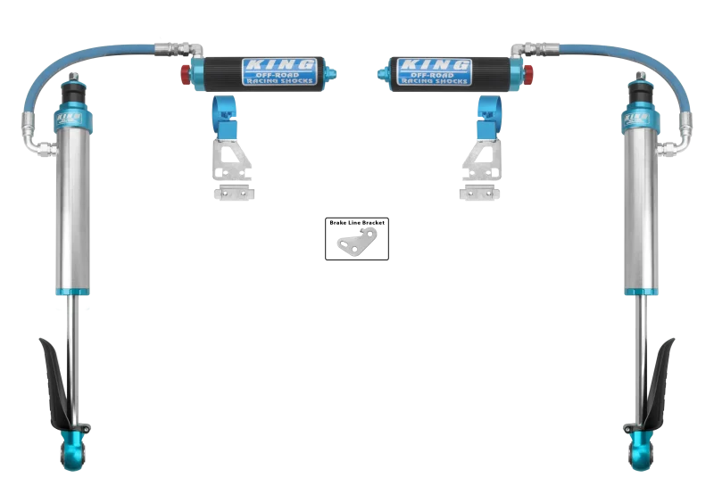 King Shocks 2024+ Toyota Tacoma 2.5 Dia Remote Reservoir Shock w/Adjuster (Pair) - Rear