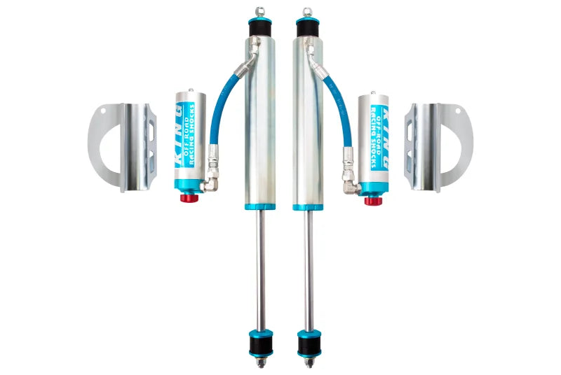 King Shocks Front 2.5 Dia Remote Res Shock for 3-5in Lift w/Adj (Pair) fits 1989-1997 Toyota Land Cruiser 80 - Side View