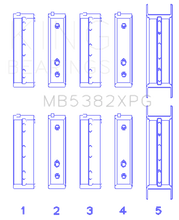 Load image into Gallery viewer, King Subaru EJ20/EJ22/EJ25 (Thrust in #5 Position) Tri-Metal Perf Main Bearing Set - Size +0.26mm - Main Product View