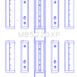 Load image into Gallery viewer, King Subaru WRX/STi EJ20 EJ22 EJ25 Flange #3 Position Performance Main Bearing Set - Size STDX - Main Product View