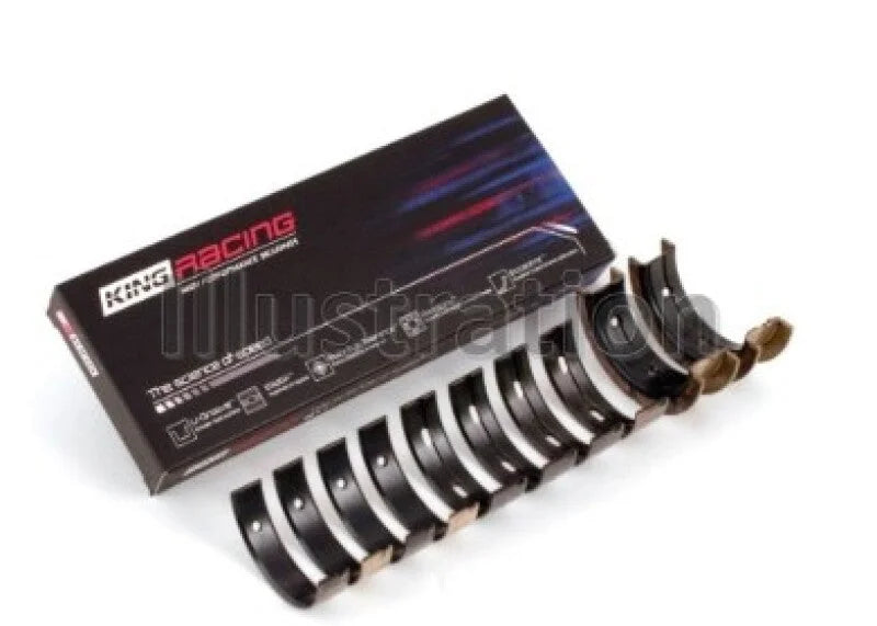 King Subaru WRX/STi EJ20 EJ22 EJ25 Flange #3 Position Performance Main Bearing Set - Size STDX - Side View