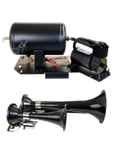 Load image into Gallery viewer, Kleinn 07-18 Chevrolet Silverado Avalanche Onboard Air System w/220 Horns - Side View