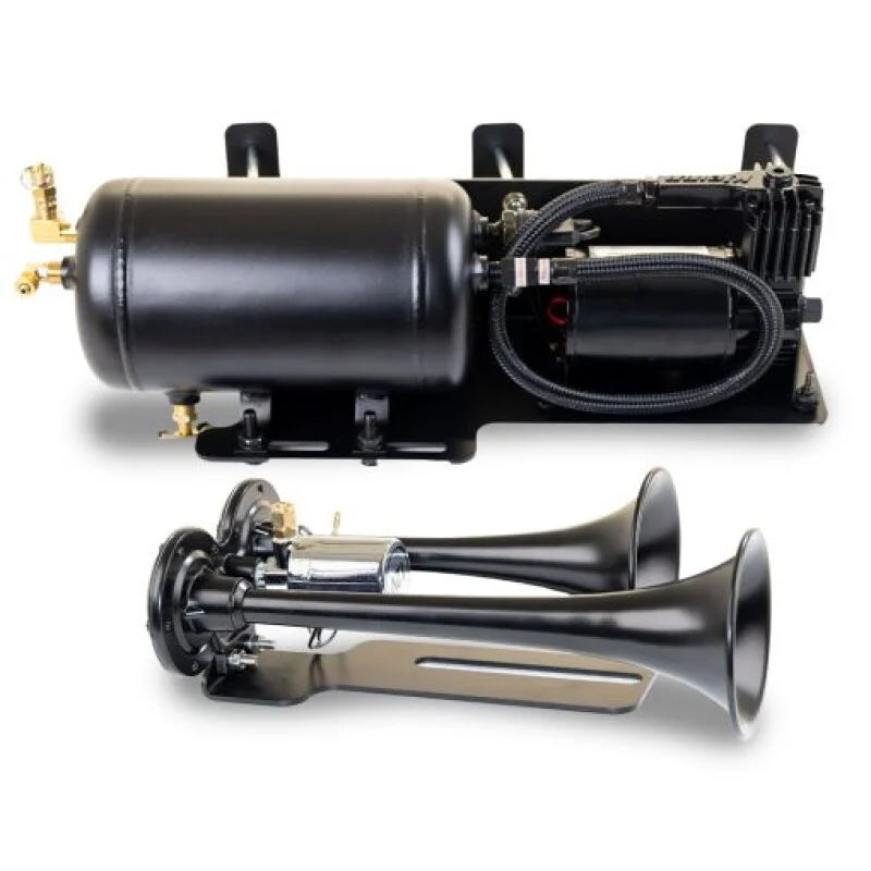 Kleinn 07-18 Jeep Wrangler JK/ JKU Onboard Air System w/ Model 101 Horns - Main Product View
