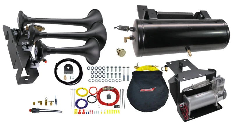 Kleinn 07-21 Toyota Tundra Onboard Air System w/ Model 730 Horns - Side View