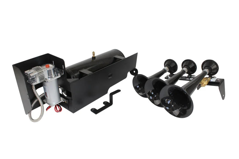 Kleinn 11-16 Ford F-250/ F-350 Onboard Air System w/ Model 230 Horns - Side View
