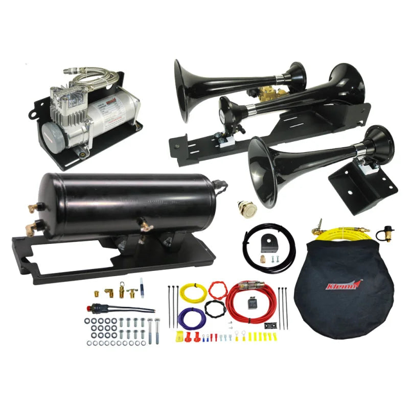 Kleinn 13-22 Dodge Ram 2500/ 3500 Onboard Air System w/ Model 230 Horns - Side View