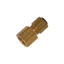 Load image into Gallery viewer, Kleinn 1/4In OD Tubing 1/8In F NPT Straight Compression Fitting - Main Product View