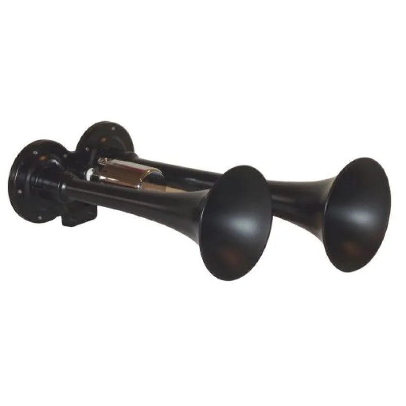 Kleinn Black Dual Horn/ 10In/7.5In - XCR2.0 Coated Zinc Alloy - Side View