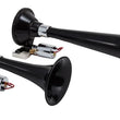 Load image into Gallery viewer, Kleinn Black Dual Horn/ 13In/8In - High Impact ABS Trumpet/ Zinc Alloy Base - Main Product View