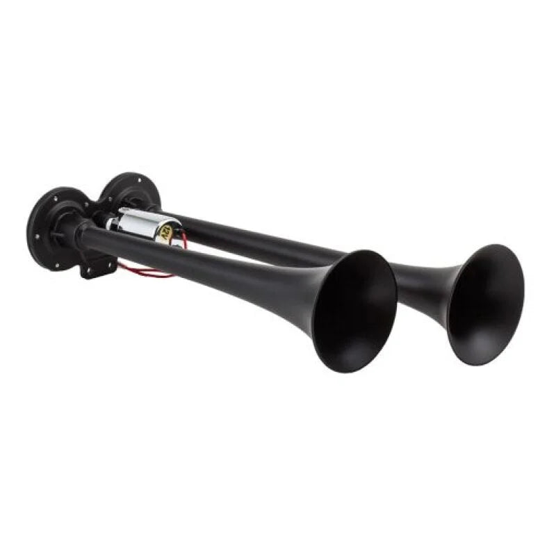 Kleinn Black Dual Horn/ 15In/12.25In - XCR2.0 Coated Zinc Alloy - Side View