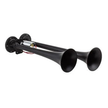 Load image into Gallery viewer, Kleinn Black Dual Horn/ 15In/12.25In - XCR2.0 Coated Zinc Alloy - Side View