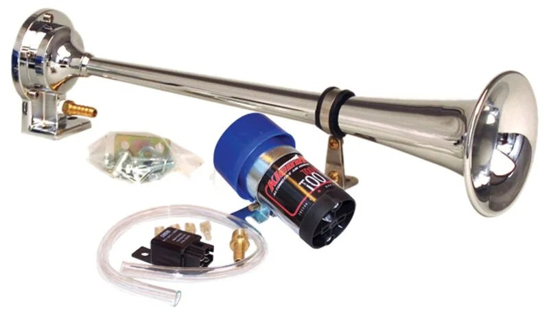 Kleinn Chrome Direct Drive Single Horn/ 13.5In - Chrome-Plated Spun Copper - Main Product View