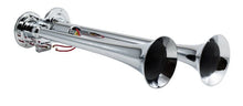 Load image into Gallery viewer, Kleinn Chrome Dual Horn/ 15In/12.25In - Chrome-Plated Zinc Alloy - Side View