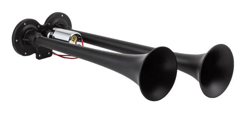 Kleinn Chrome Dual Horn/ 15In/12.25In - Chrome-Plated Zinc Alloy - Detail View