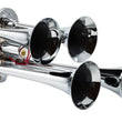 Load image into Gallery viewer, Kleinn Chrome Quad Horn/ 12.5In/10In/7.5In/6In - Chrome-Plated Zinc Alloy - Side View