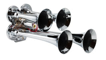 Load image into Gallery viewer, Kleinn Chrome Quad Horn/ 12.5In/10In/7.5In/6In - Chrome-Plated Zinc Alloy - Side View
