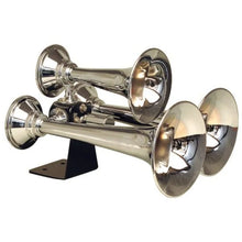 Load image into Gallery viewer, Kleinn Chrome Triple Horn/ 13.5In/11.75In/8.5In - Chrome-Plated Spun Copper - Main Product View