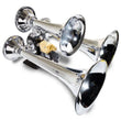 Load image into Gallery viewer, Kleinn Chrome Triple Horn/ 13.5In/11.75In/8.5In - Chrome-Plated Spun Copper - Main Product View