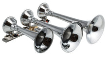 Load image into Gallery viewer, Kleinn Chrome Triple Horn/ 14.75In/ 13In/9.5In - Chrome-Plated Spun Copper - Main Product View