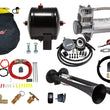 Load image into Gallery viewer, Kleinn Dual Black Horn Kit w/ 150 PSI Waterproof 0.5 gal Air Tank