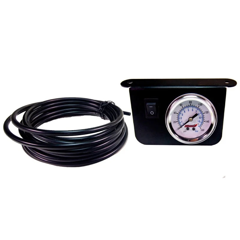 Kleinn Illuminated Single Needle 160 PSI Dash Panel Gauge w/ On/Off Switch - Main Product View