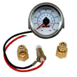 Load image into Gallery viewer, Kleinn Panel Mount/ Illuminated/ 160 PSI/ Dual Needle Air Pressure Gauge - Side View