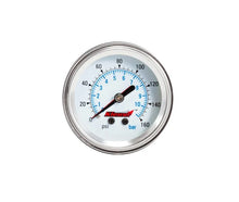 Load image into Gallery viewer, Kleinn Panel Mount/ Illuminated/ 160 PSI Single Needle Air Pressure Gauge - Main Product View