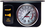 Kleinn Panel Mounted 160 PSI Gauge w/ an Illuminated AMBER Momentary Rocker Switch