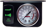 Kleinn Panel Mounted 160 PSI Gauge w/ an Illuminated GREEN Momentary Rocker Switch