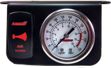 Kleinn Panel Mounted 160 PSI Gauge w/ an Illuminated RED Momentary Rocker Switch