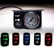 Load image into Gallery viewer, Kleinn Panel Mounted 160 PSI Gauge w/ an Illuminated WHITE Momentary Rocker Switch - Side View