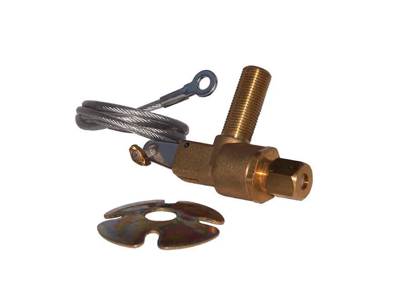 Kleinn Roof Mount Horns Brass H/ Pull Valve - Side View
