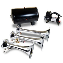 Load image into Gallery viewer, Kleinn Triple Chrome Horn Kit w/150 PSI Waterproof 3.0 gal Air Tank