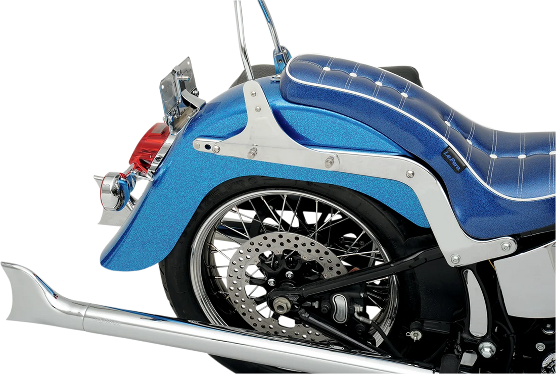 Klock Werks 4" Stretched Rear Fender - Frenched - 7.125" W KWF-02-0302 - Installation View