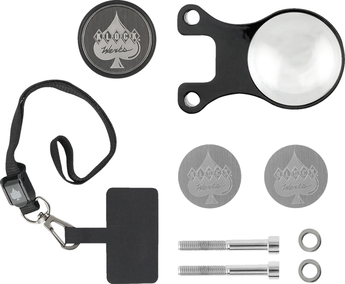 Klock Werks Ambidextrous Mount - iOmount™ - Challenger - Black KWD-04-0609-B - Side View