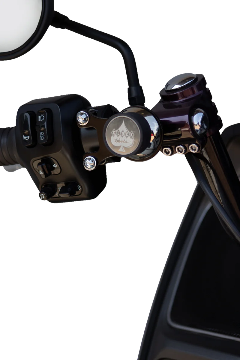 Klock Werks Ambidextrous Mount - iOmount™ - Challenger - Black KWD-04-0609-B - Back View