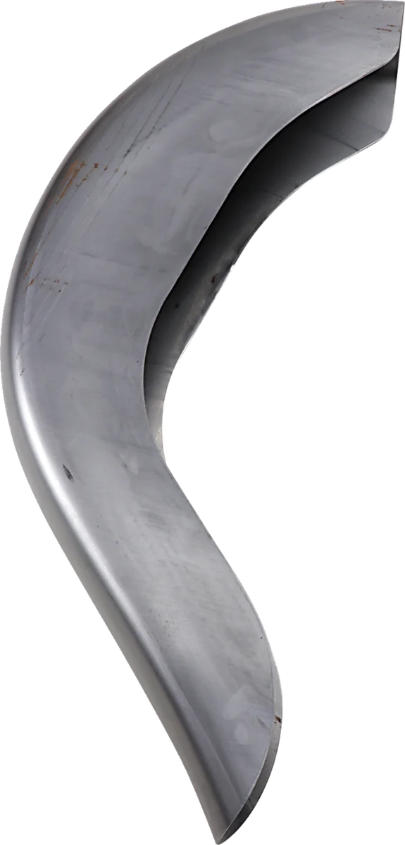 Klock Werks Benchmark 4" Stretched Rear Fender - Smooth - Steel - For Custom Application KWF-02-0401 - Back View