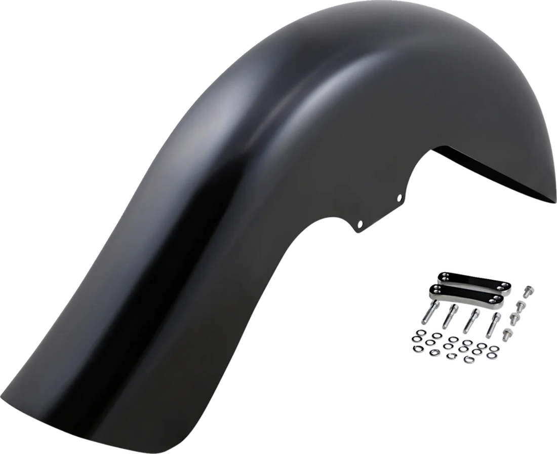 Klock Werks Benchmark Front Fender Kit - For Raked Frames - Steel - 26" KWF-01-0245-2014 - Side View