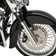 Load image into Gallery viewer, Klock Werks Benchmark Front Fender Kit - Non-Raked - Steel - 16"-19" KWF-01-0100-2014 - Side View