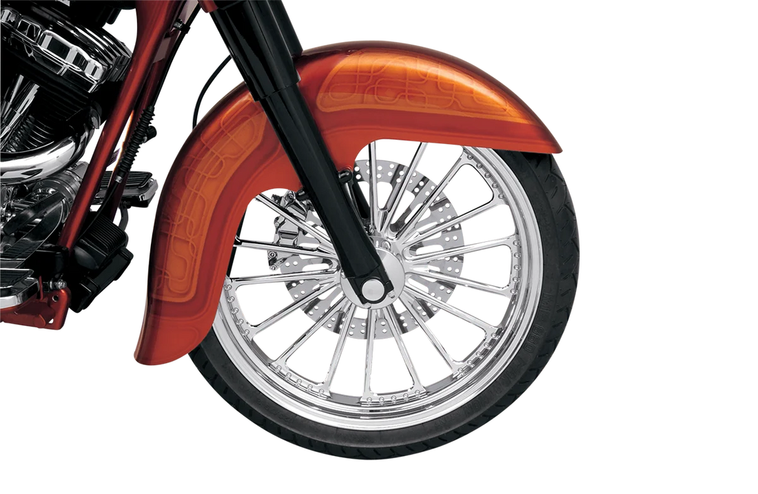 Klock Werks Benchmark Front Fender Kit - Non-Raked - Steel - 16"-19" KWF-01-0100-2014 - Back View