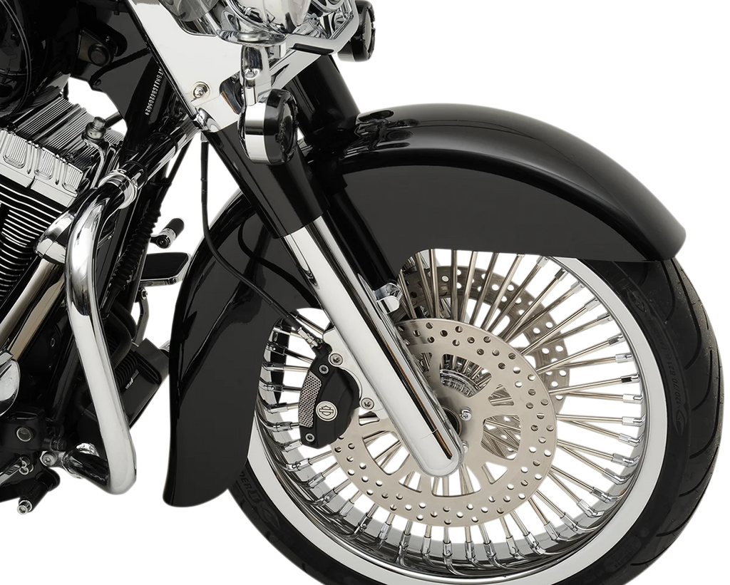 Klock Werks Benchmark Front Fender Kit - Non-Raked - Steel - 21" KWF-01-0101-2014 - Back View