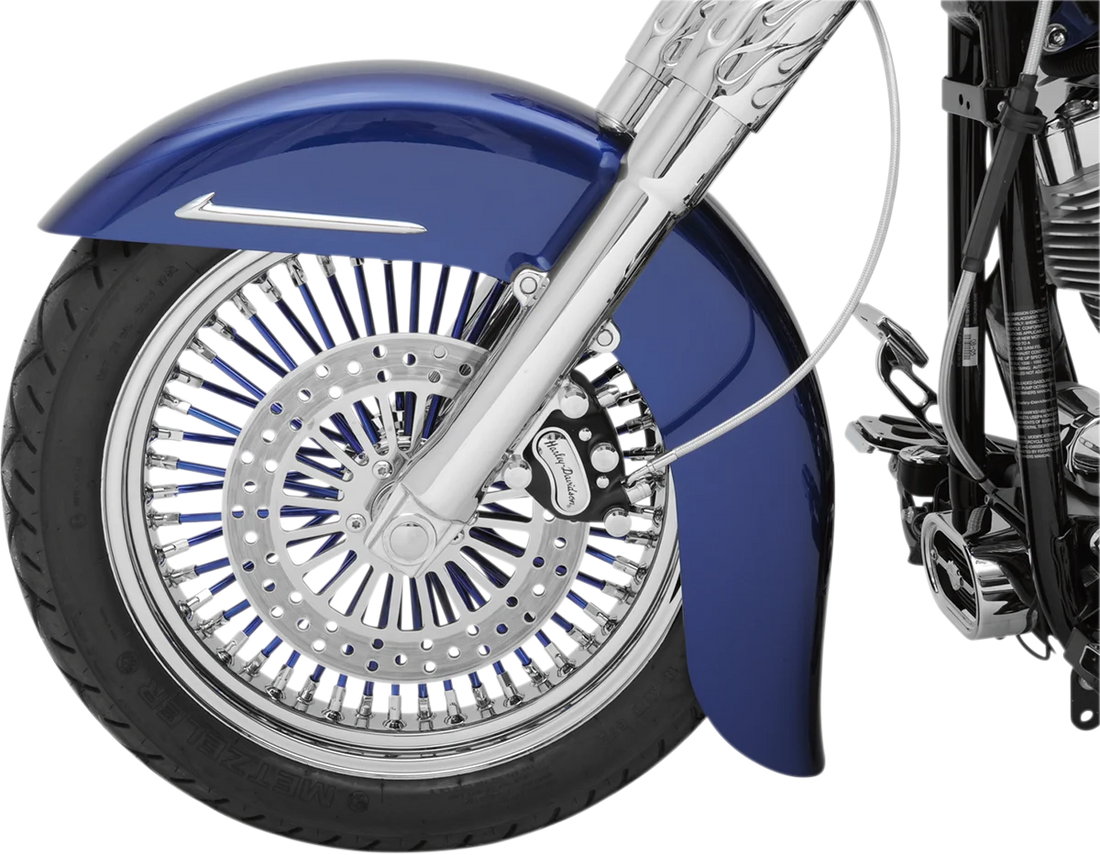 Klock Werks Benchmark Front Fender - Steel - 16"-18" KWF-02-0000 - Side View