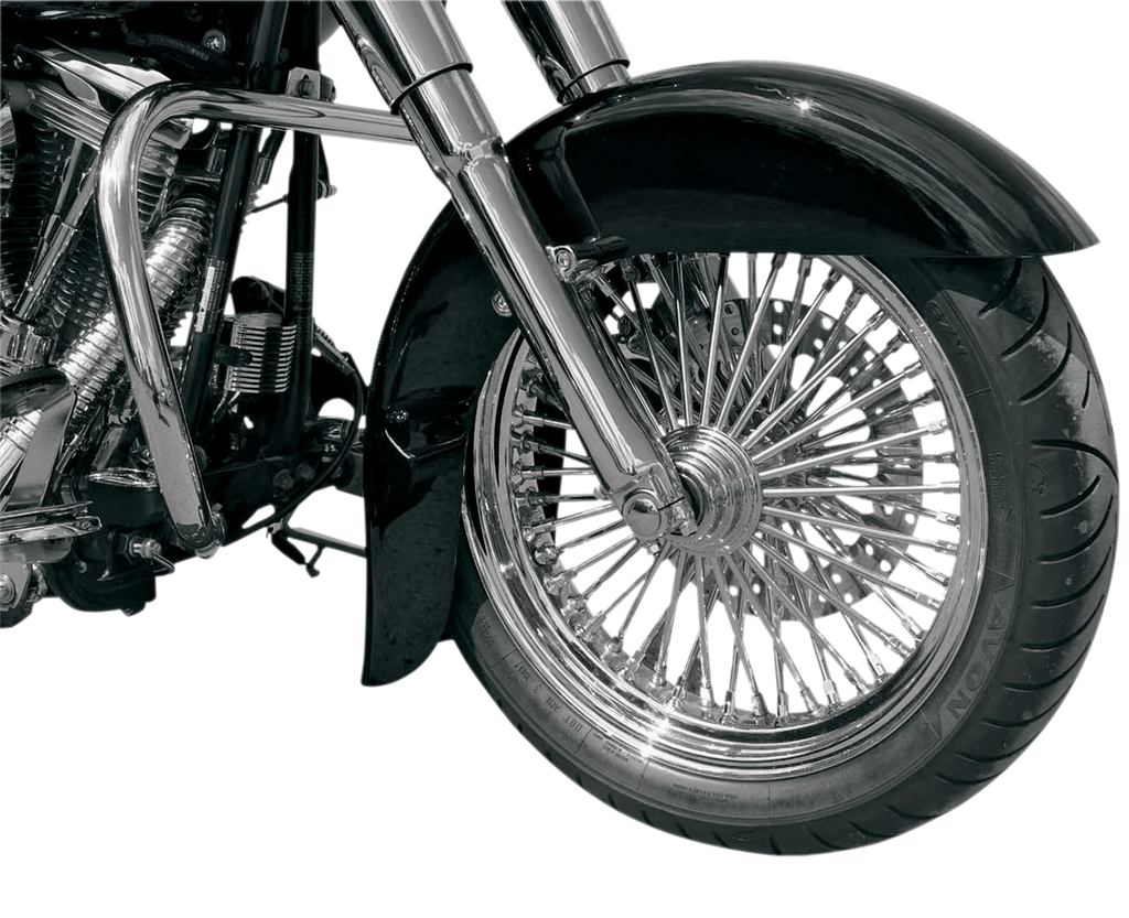 Klock Werks Benchmark Front Fender - Steel - 21" KWF-02-0001 - Side View