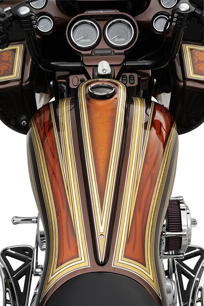 Klock Werks Custom Metal Dash - Long KWS-01-0861 - Back View
