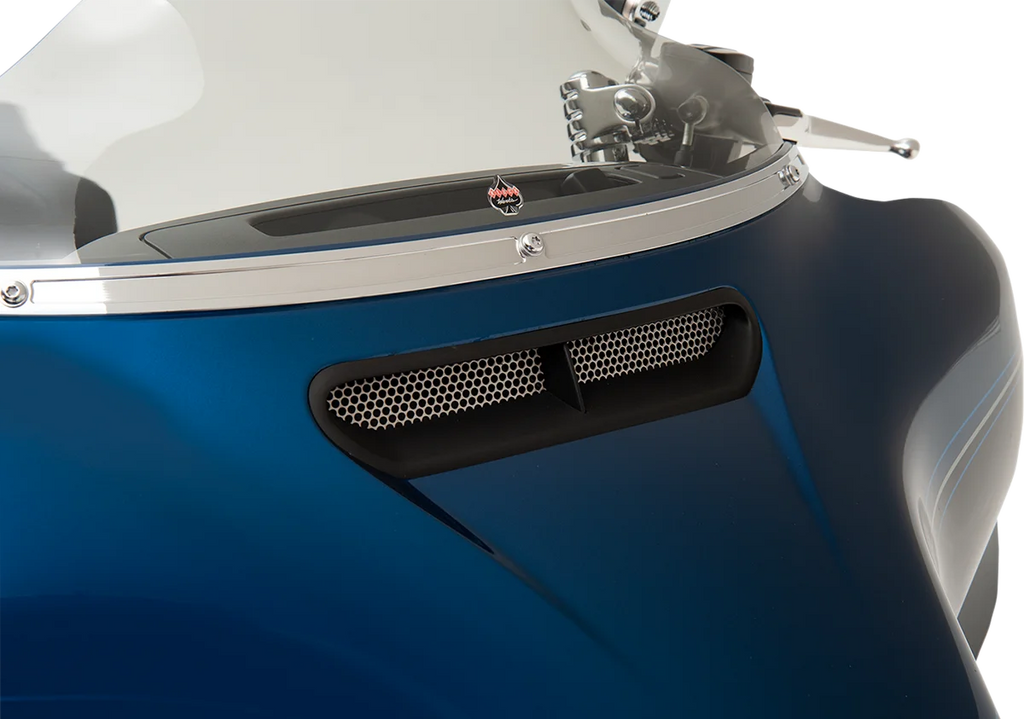 Klock Werks Fairing Vent Screen - Round KWS-01-0002 - Side View